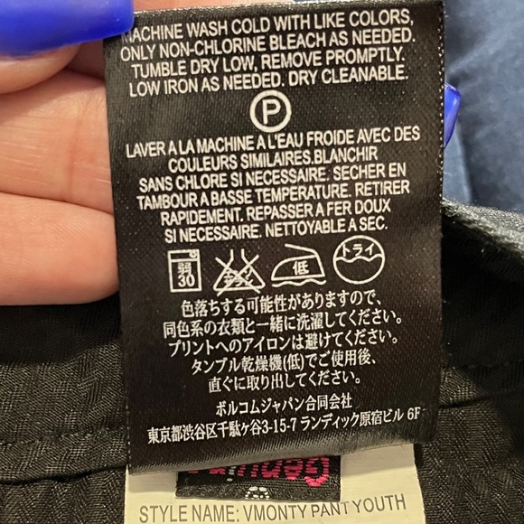 Volcom Black Straight-Leg Chino V Monty Pants sz 30 / 20 - Picture 10 of 11